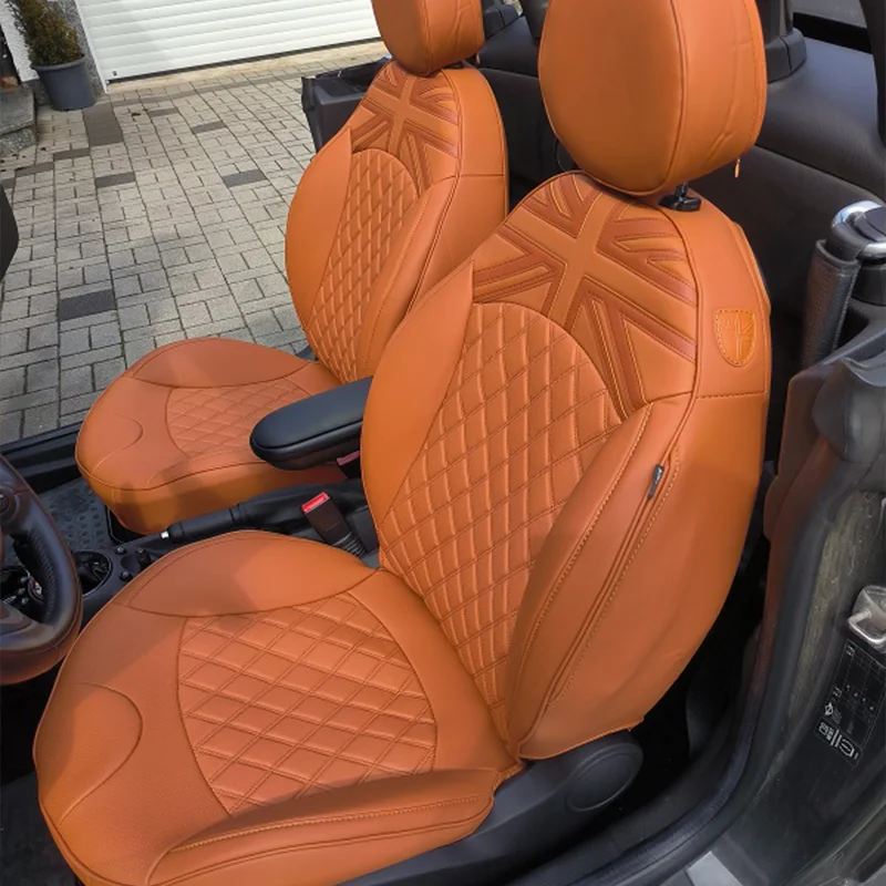 R60 Countryman Full Set Voor En Achter Autostoelhoes Kussenkussen Voor Mini Cooper Milieuvriendelijke Lederen Accessoires