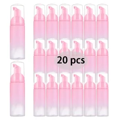 Grafting Eyelash Cleaning Tool 60ML Reusable Gradient Powder Foam Pump Bottle Cosmetics Dispenser Pink Cleaning Nose Brush