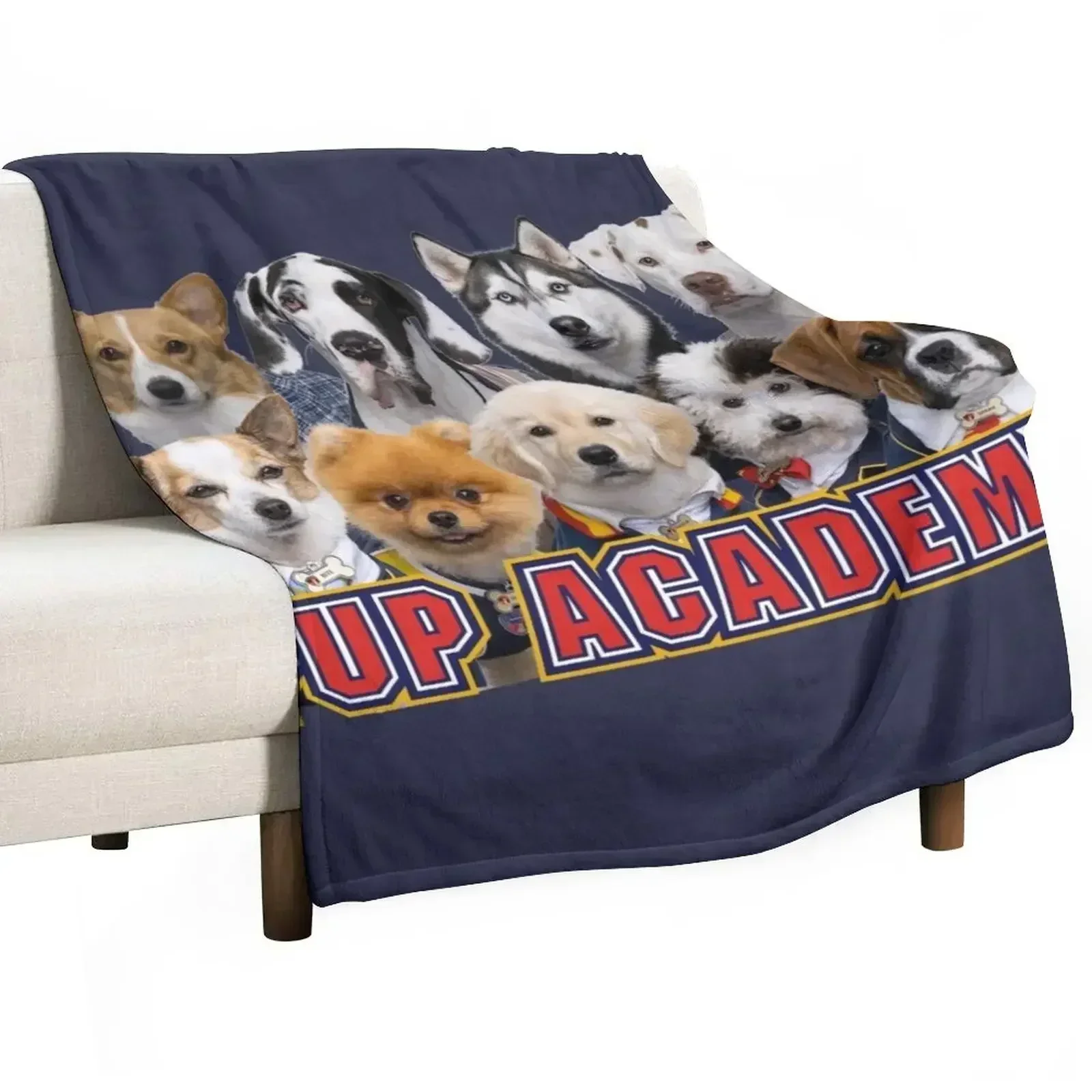 Pup Academy show Throw Blanket blankets and throws Fashion Sofas Soft Nap Blankets