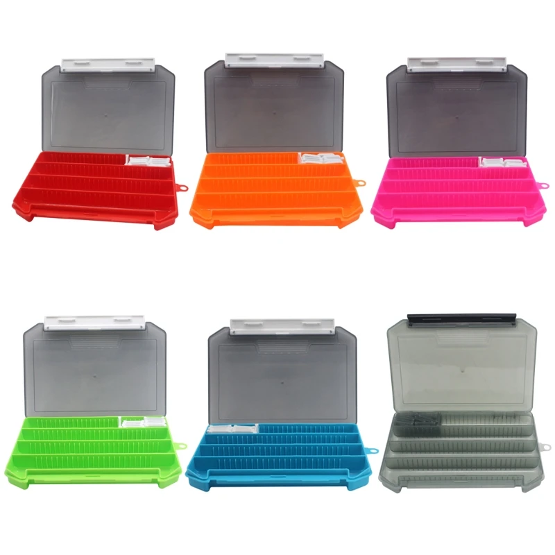 Plastic Fishing Tackle Box Storage Tray Tackle Boxes with Removable Dividers Fishing Lures Accessories