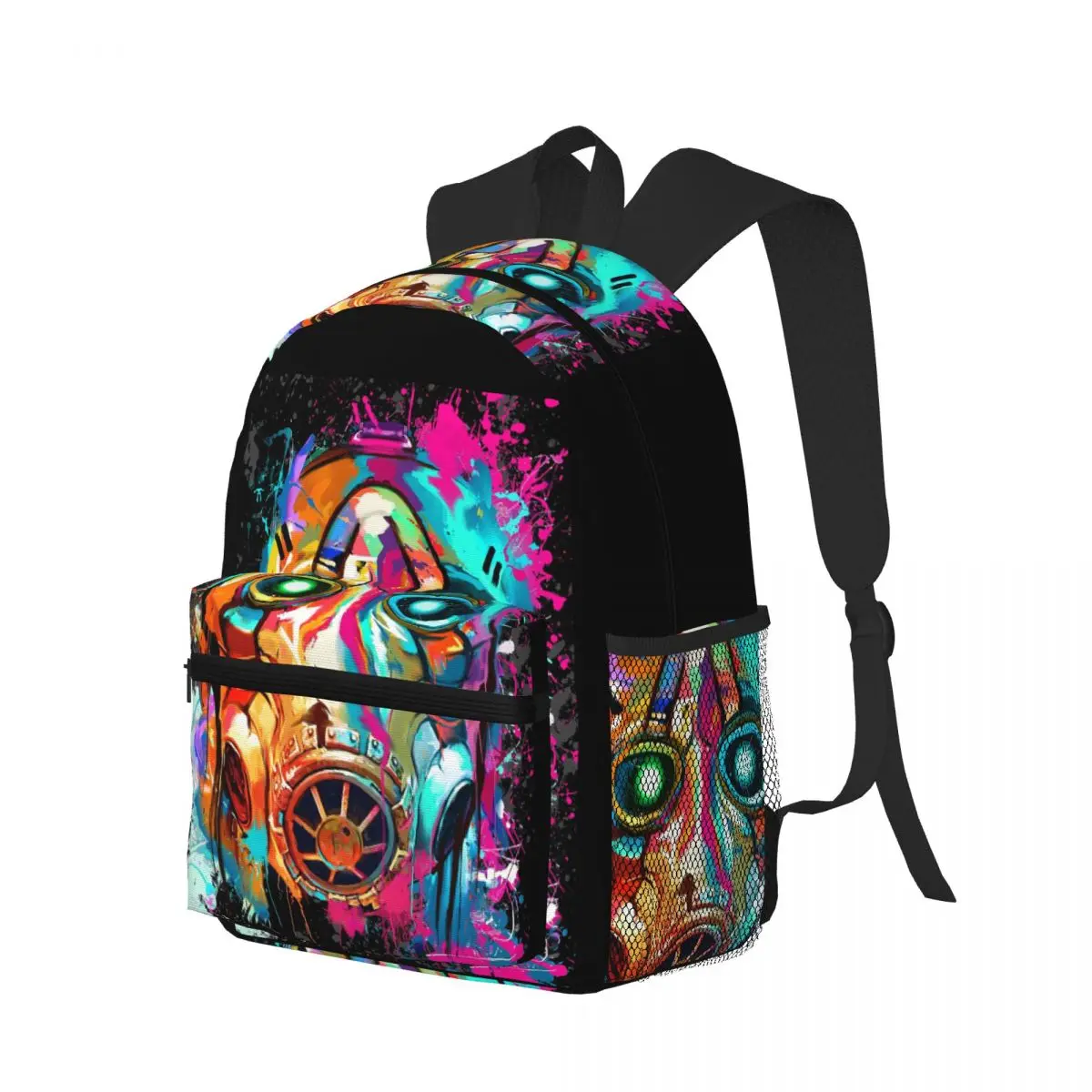 B-Borderlands Shooting Game Gaming Student Backpack School Bag Hiking Travel Daypack for Men Women Bookbag Shoulder Bags