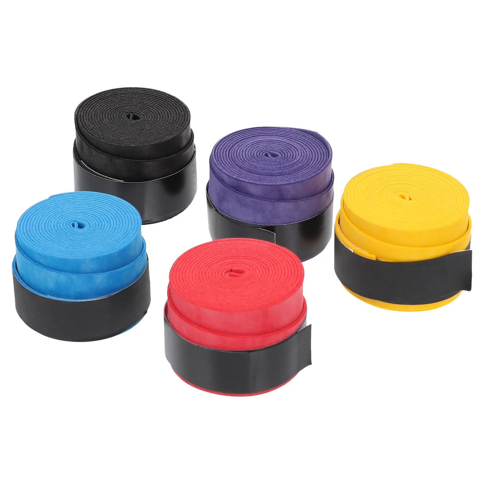 

5 Pcs Overgrip Sweat Absorbent Hand Glue Durable Tennis Badminton Racket Grip Tape Sports Accessories Anti Slip Long Life