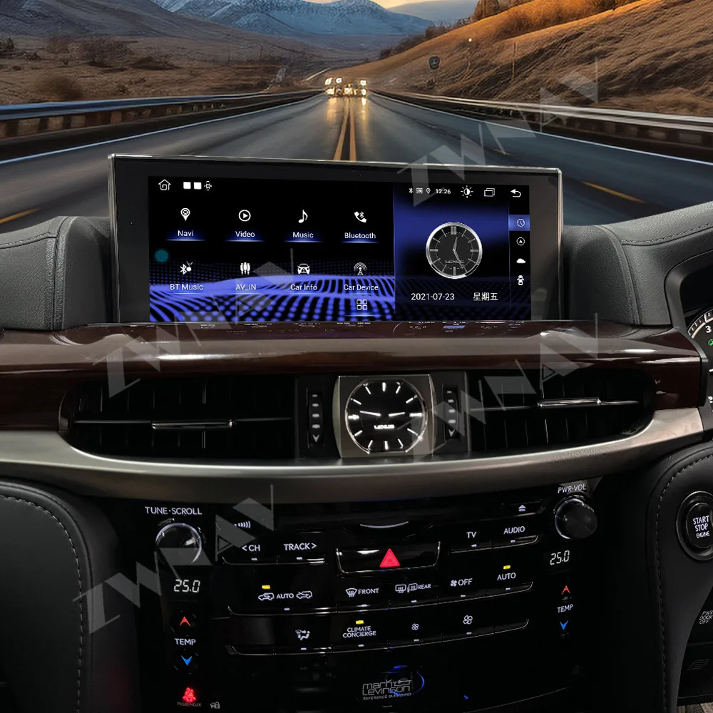 

12,3 "для Lexus LX570 2016-2020 Android автоматический сенсорный экран GPS-навигация carplay мультимедийный плеер радио беспроводной головной блок