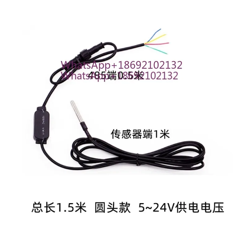DS18B20 Temperature Sensor RS485 High-precision Warehouse Waterproof Water Temperature Measurement Probe RSDS5