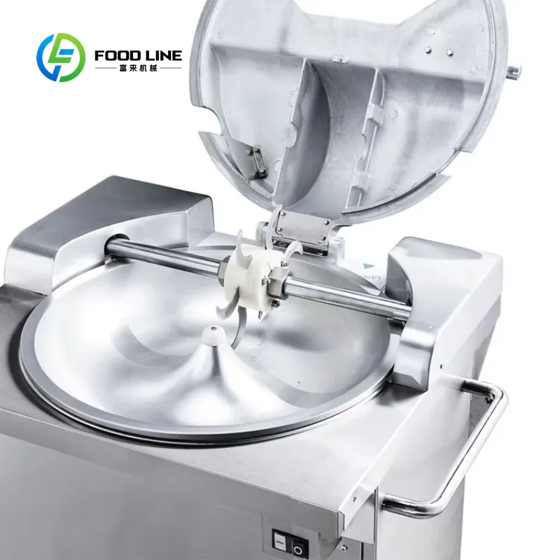 Commercial Grade High Efficiency Multifunctional Automatic Sausage Dumplings Stuffing Mixer Machine Meat Vegetable Bowl Cutter