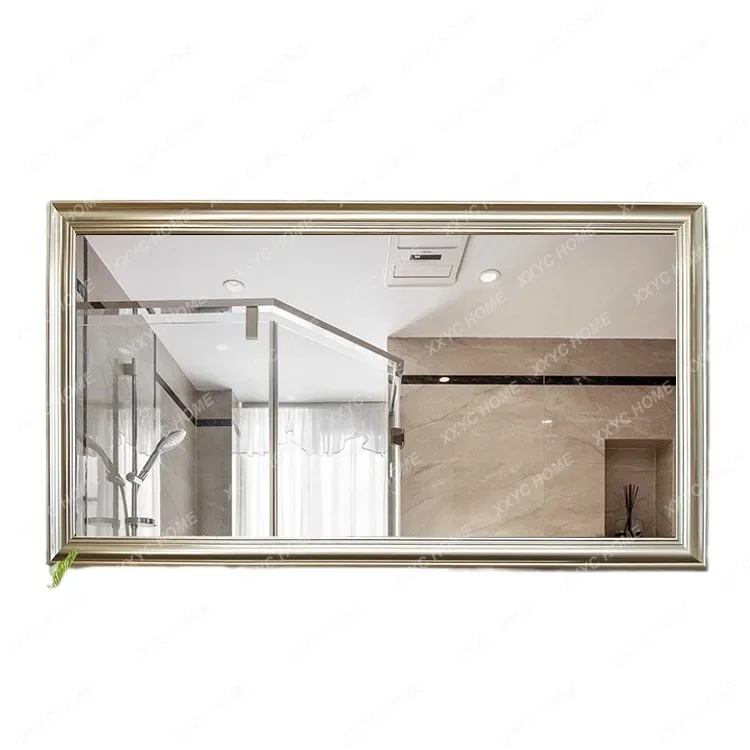 KAmerican European-style framed bathroom mirror toilet toilet wall decoration