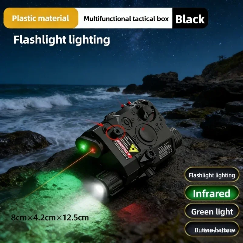 Multi-Functional PEQ15 Laser Box Flashlight 20mm Rail Mount For Toy Airsoft Guns Hunting CS Field Game Entertainment Equipment