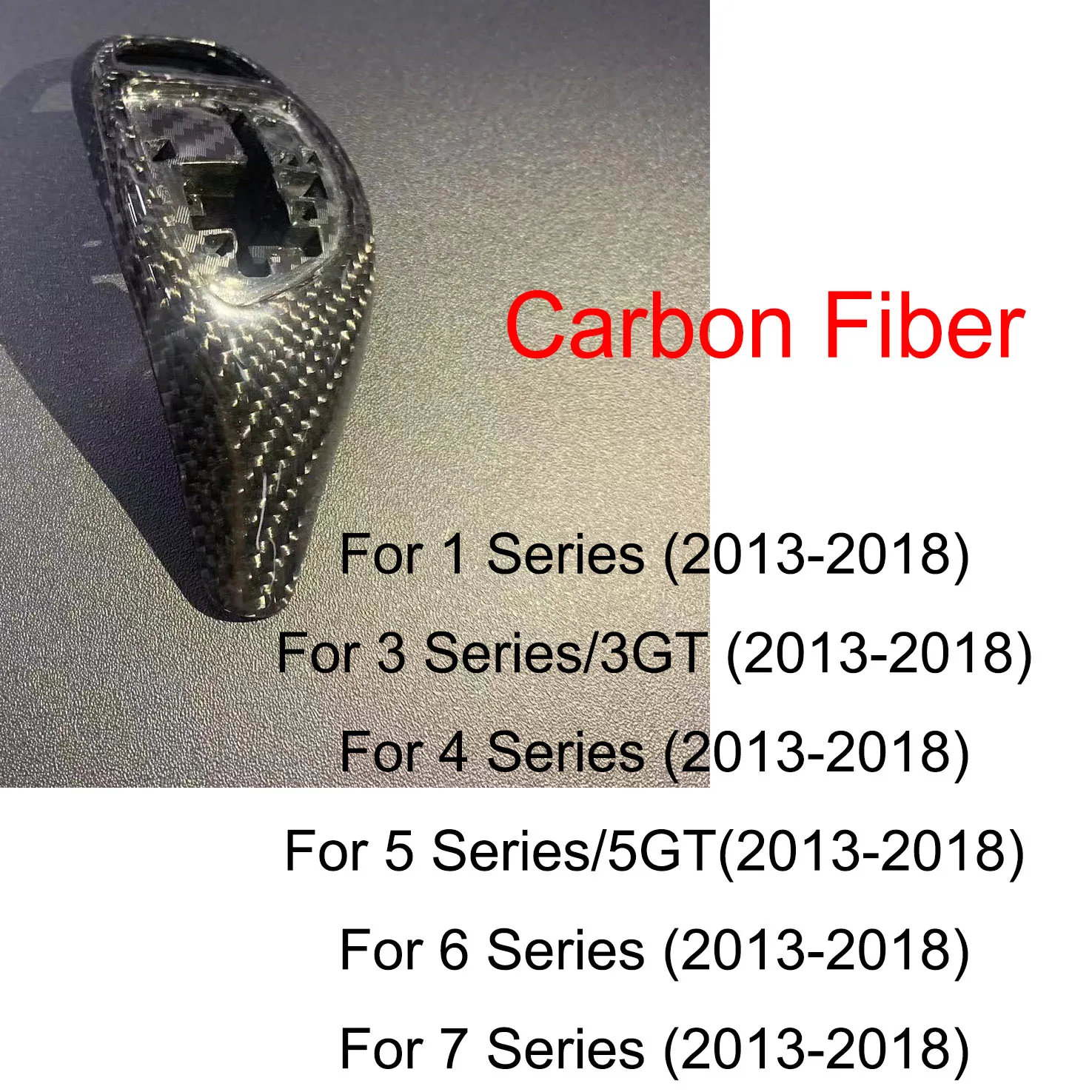 Replacement F30 F10 Carbon Fiber Automatic Shift Knob Gear Shift Case Cover for Bmw F31 F32 F33 F34 F36 F07 F11 F06 F12 F14 image 3