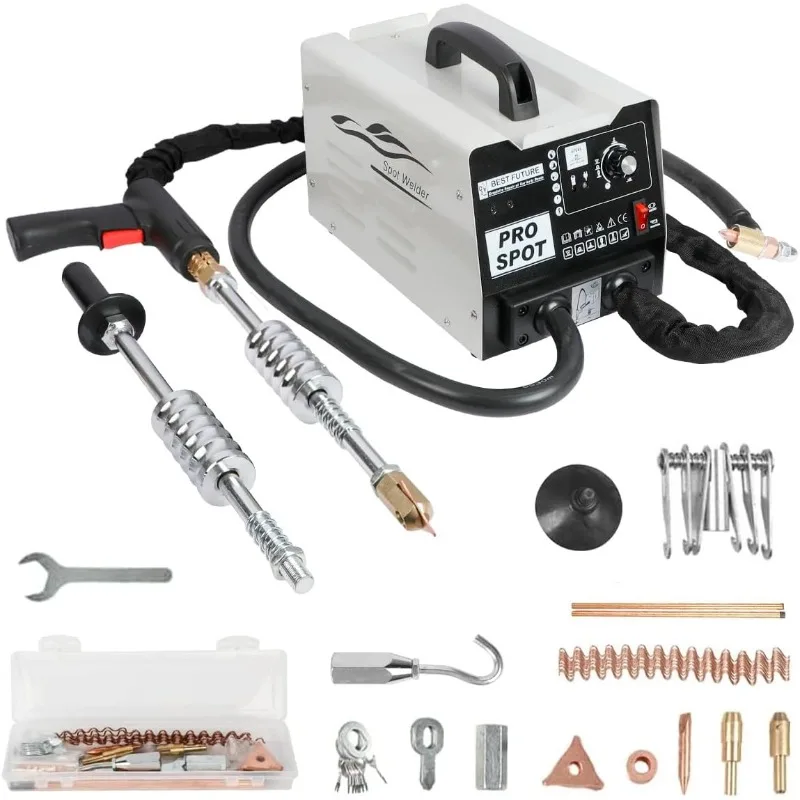 Dent Puller Welder 3000W Stud Welder Dent Repair Kit 3800A Pro Spot Welder Dent Puller with 17 Types