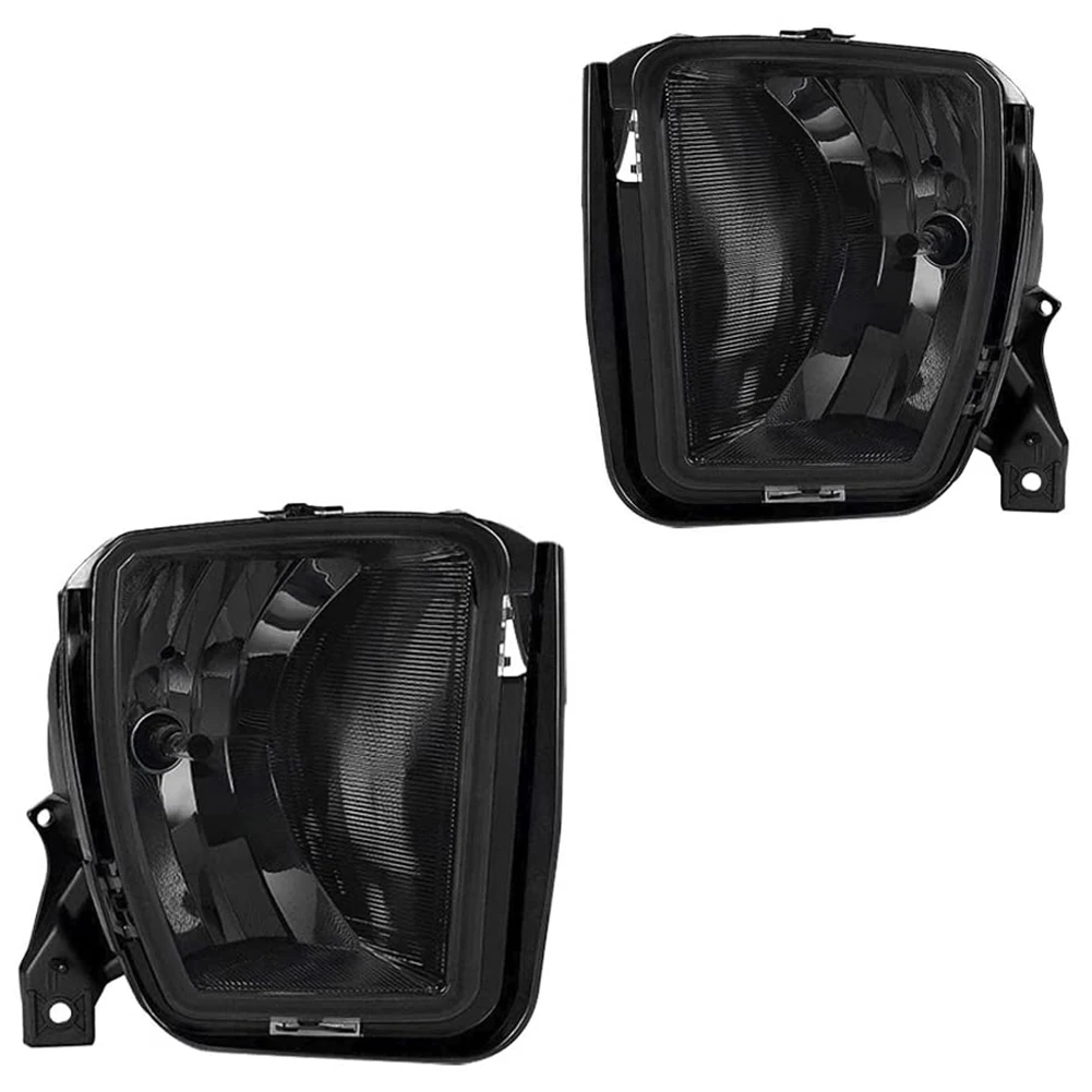 

LED Fog Lights Bumper Driving Fog Lamp Assembly for Dodge Ram 1500 2013- 2018 68104821AC Black jasmine