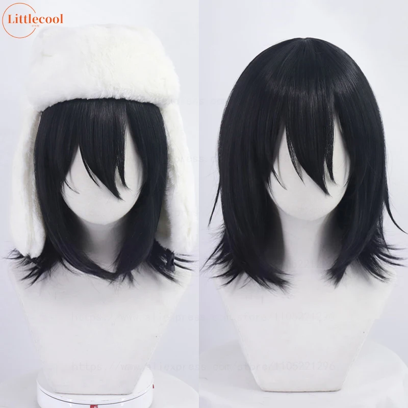 Hoge Kwaliteit Anime Fjodor Dostojevski Cosplay Pruik Zwart Gesimuleerde Hoofdhuid Fjodor D Dostojevski Hittebestendige Haar Fjodor Pruiken