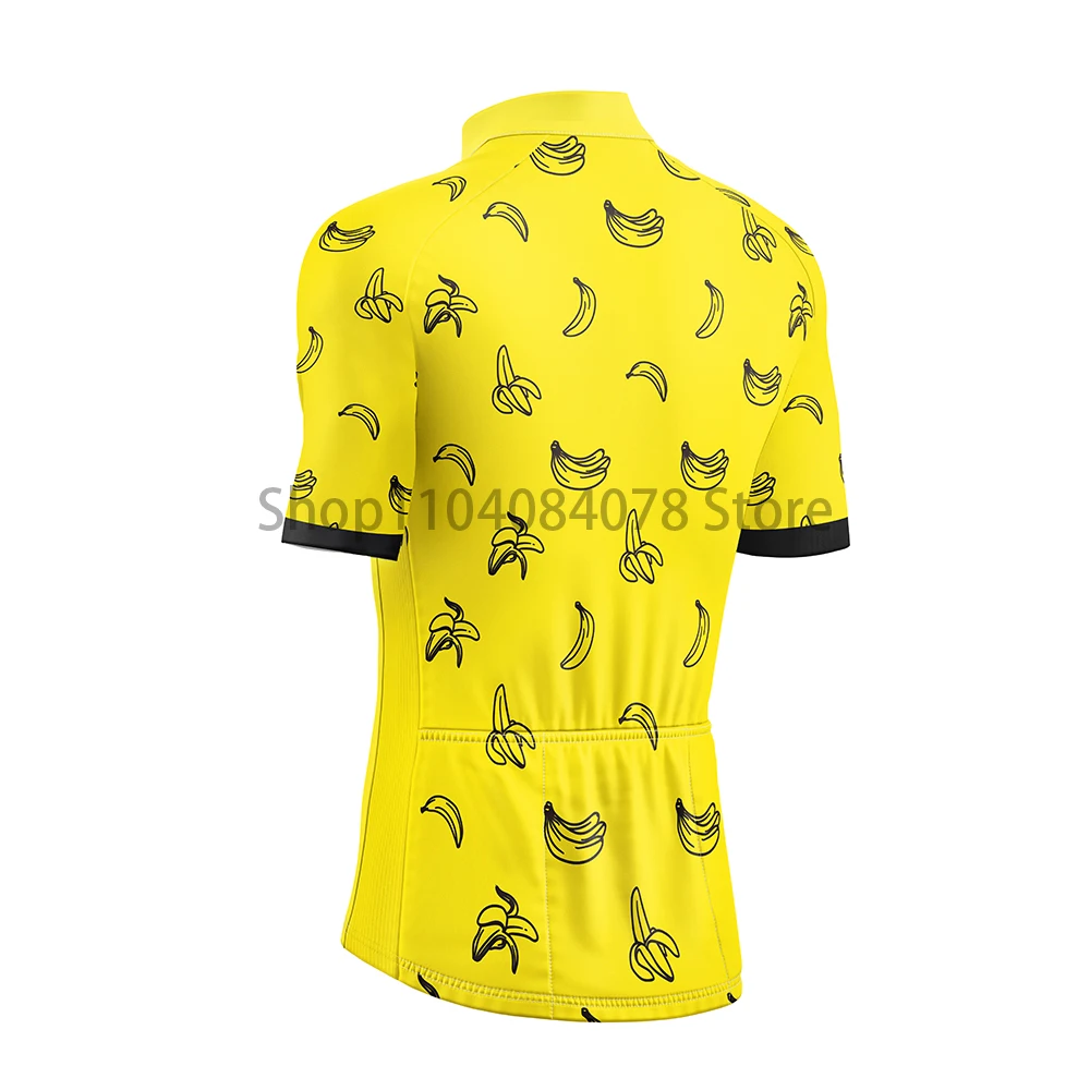 Men Yellow Banana Cycling Jersey Bike Mtb Cycle Jersey Bicycle Cycling Jersey Shirt Maillot Team Funny