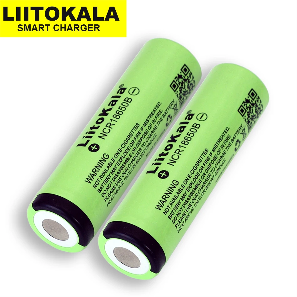 Liitokala 100% New Original NCR18650B 18650 3400 mAh Li-ion Rechargeable battery For Flashlight batteries