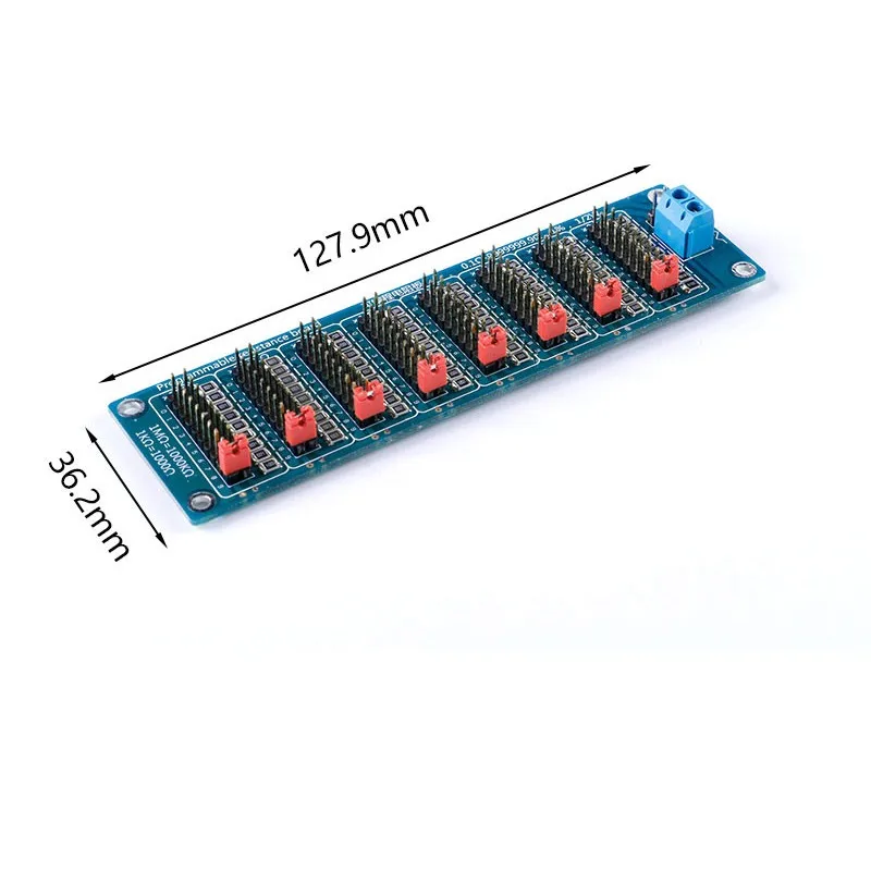 0.1R-9999999R Programmable Resistor Resistance Board Module 1/2W 1% 8pcs Jumper Caps 0.1-9999999MΩ