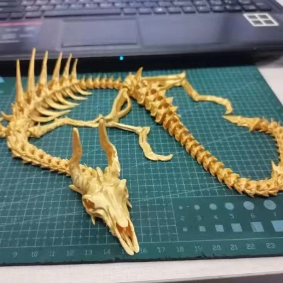 3D Printing Of Bones Print Dragon Bones And Integrated Joints For Interactive Handmade Gift Decorations Dinosaur Skeleton Props