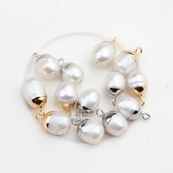 100% Nature Freshwater Loose Pearl Baroque Water Drop Shape Charms Loose Beads 4pcs/lot For DIY Handmade Jewelry Accessories