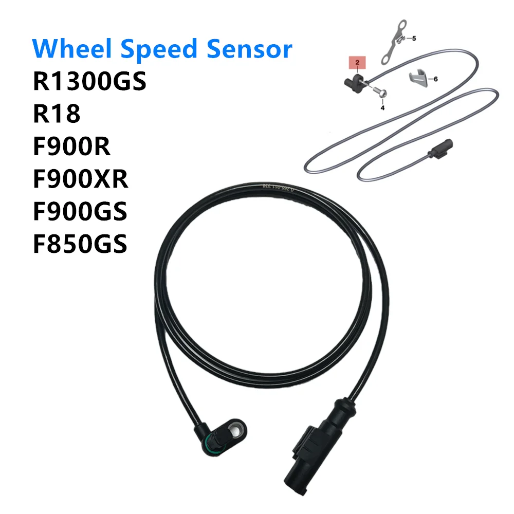 

Новый датчик скорости колеса мотоцикла для BMW CE04 F750GS F800GS F850GS F900GS ADV R1300GS передний и задний сигнальный провод ABS, силиконовый шнур