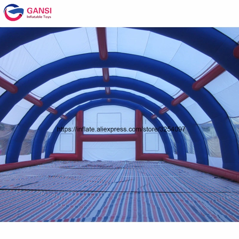 

Надувная спортивная арочная палатка, автомобильный гараж для футбольного поля — прочная всплывающая палатка с навесом и сумкой для хранения, красный/синий/оранжевый