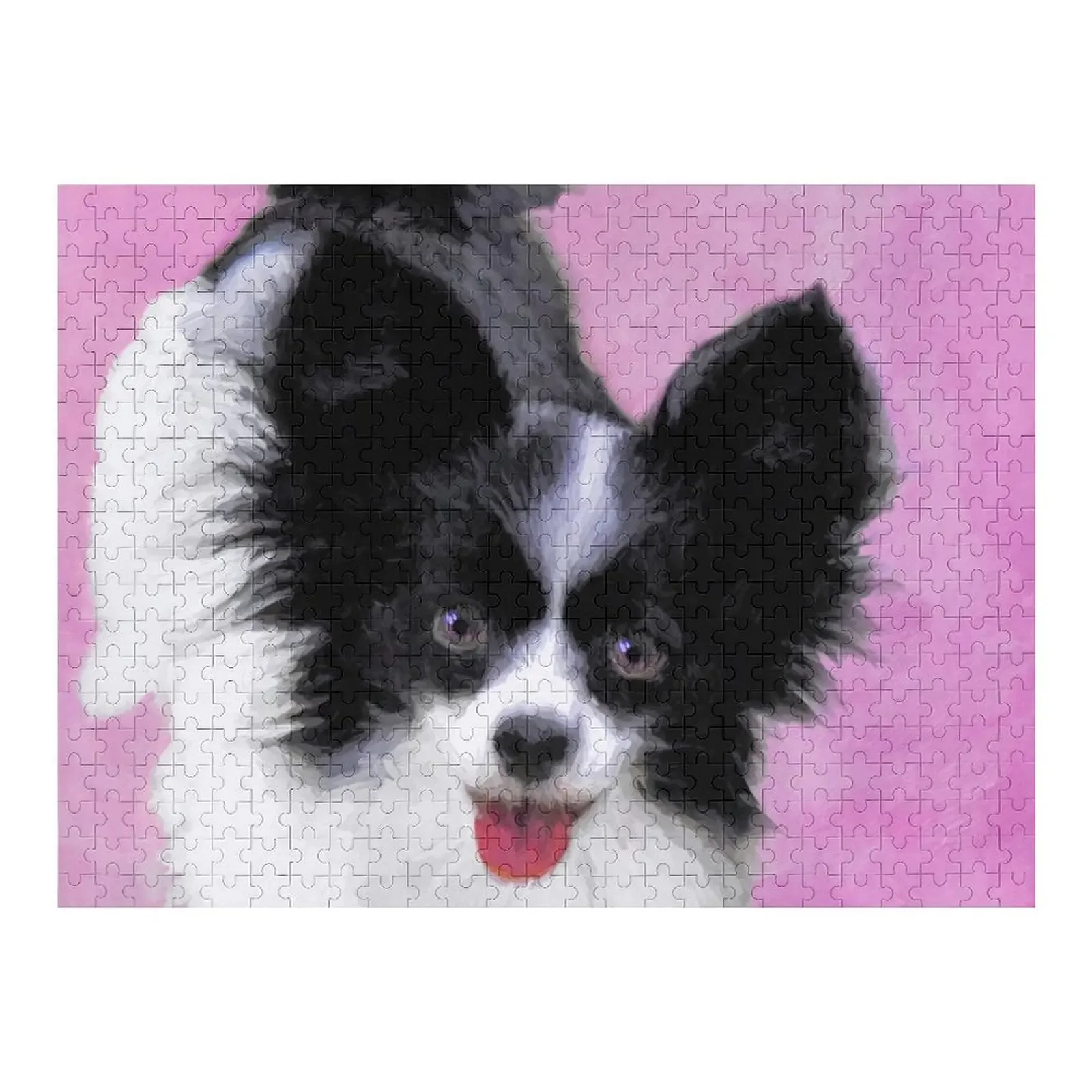 

Papillon (White and Black) Jigsaw Puzzle Customizable Child Gift Toys For Children Puzzle