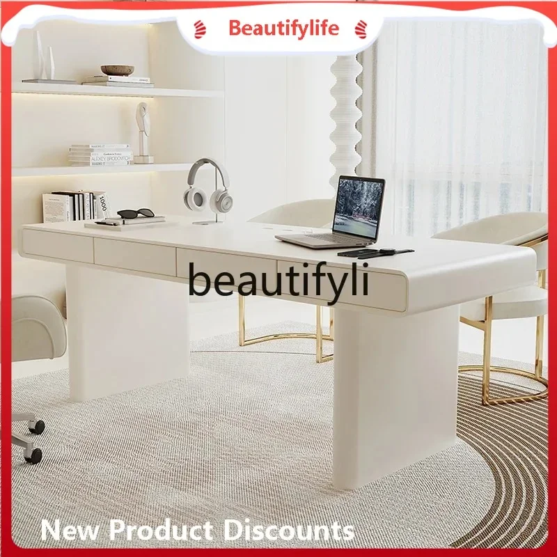 TTT Desk Small apartment household French female medical beauty student office cashier desk writing desk