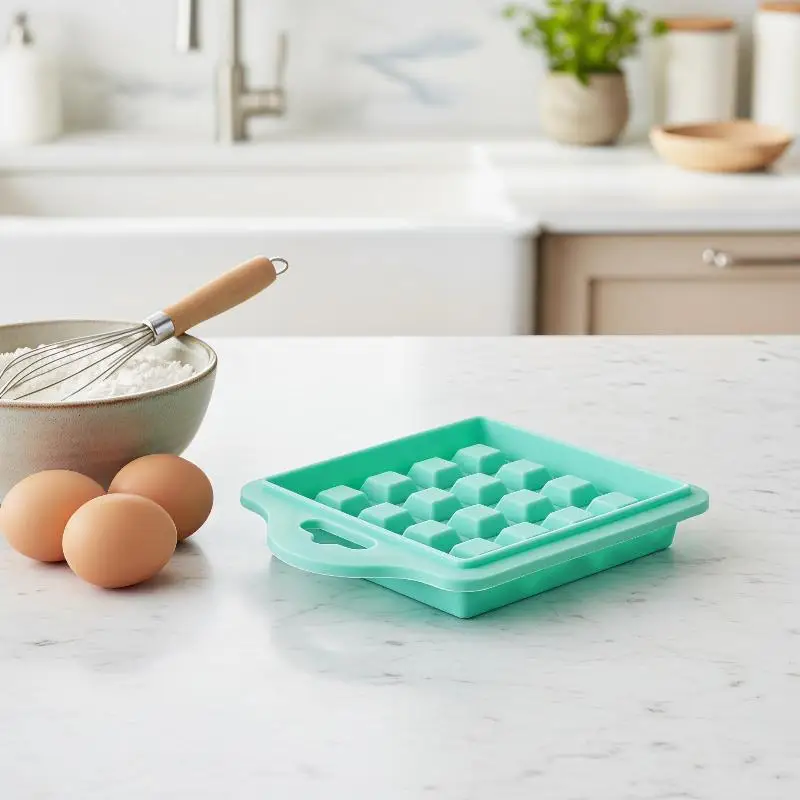 Air Fryer Silicone Waffle Mold Set 5PCS Food Grade Heat Resistant Solid Color Baking Tools for Kitchen Cake Pastry DIY