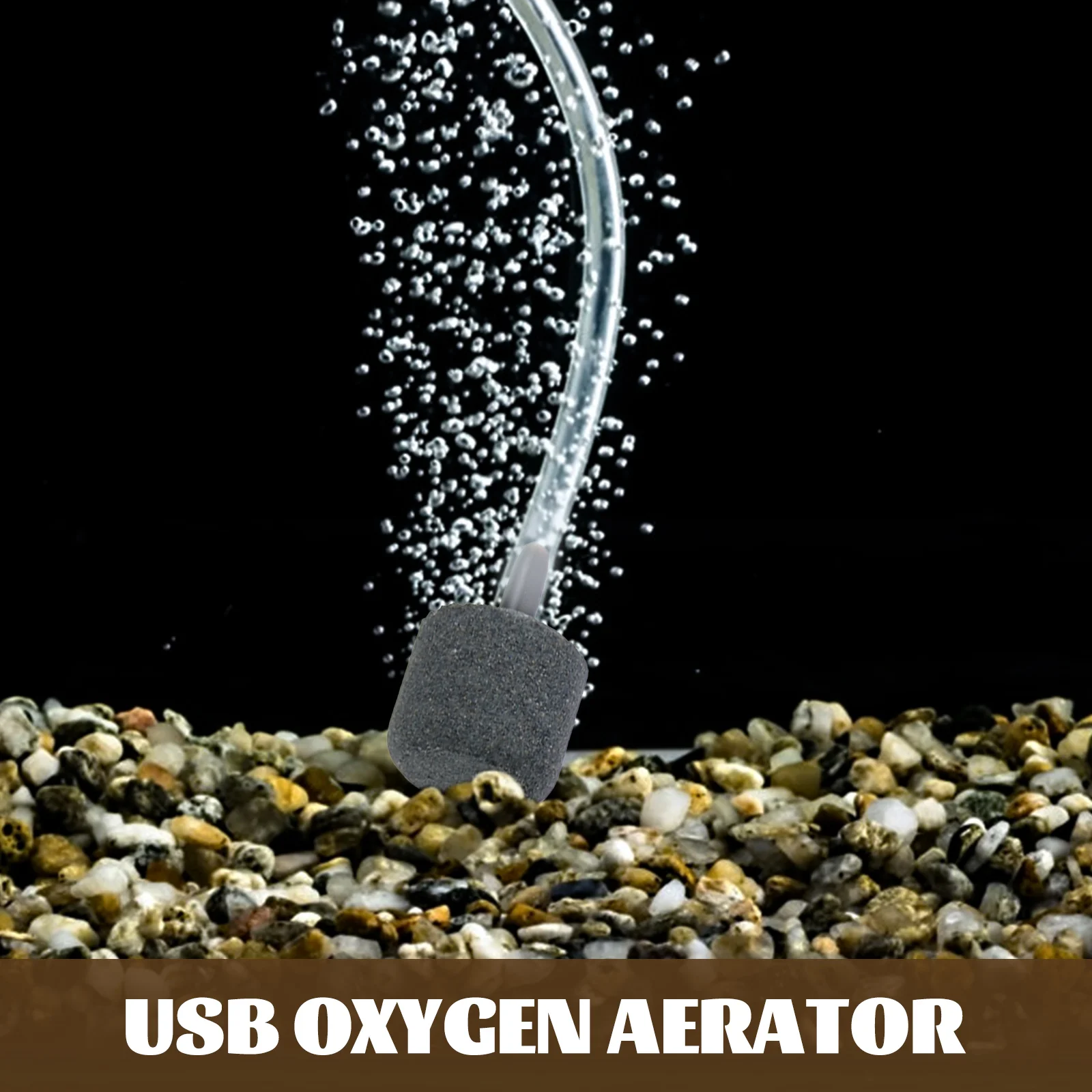 

Fish Tank Oxygen Pump Air for Aquarium Pumps Portable Quiet Water Accessories White