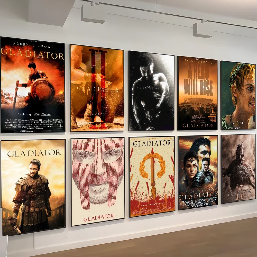 Gladiator Movie Good Quality Prints and Posters Waterproof Paper Sticker Coffee House Bar Posters Wall Stickers