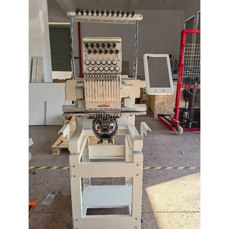 Professional  High Speed 1200rpm 12 Needle Cap Embroidery Machine Computerized 2 Head Embroidery Machine