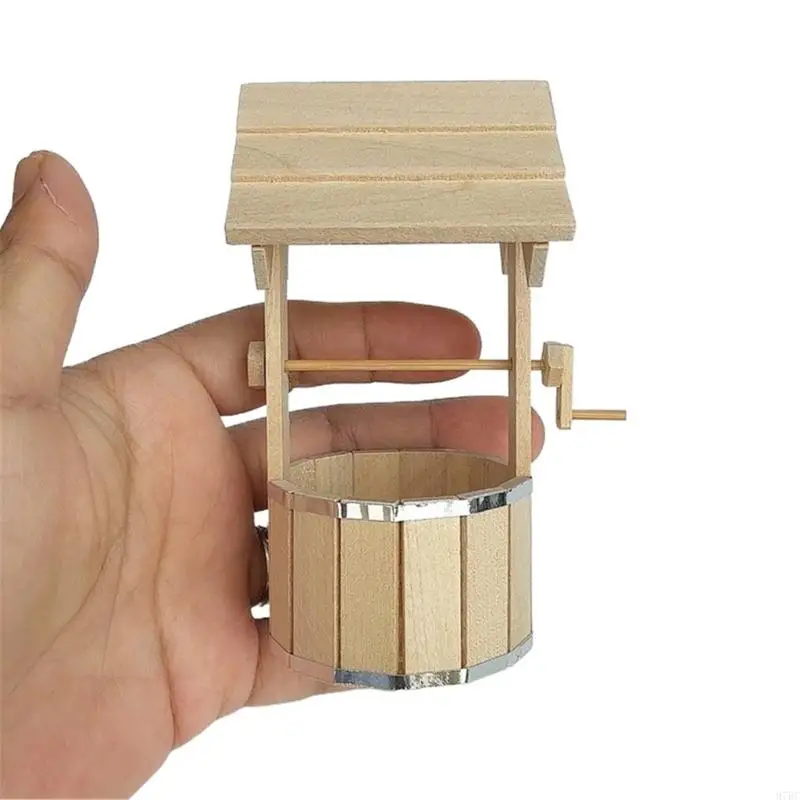 

97BC Realistic 1/12 Miniature Garden Well With Movable For Dollhouses Displaying