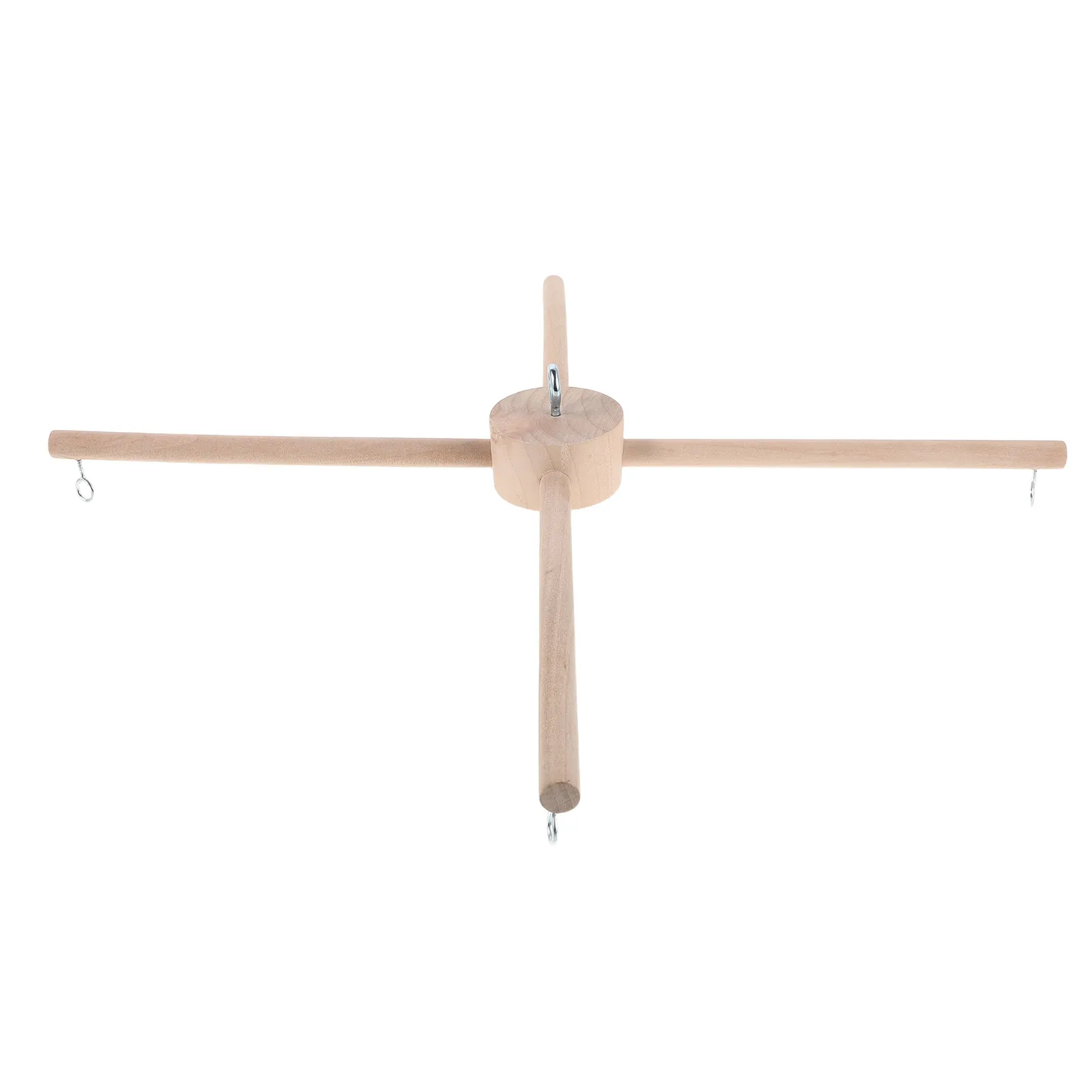Mobile Kit Frame Wooden Wind Chime Stand Unfinished Natural Wood Indoor Outdoor Windchime Holder Display Rack for Porch