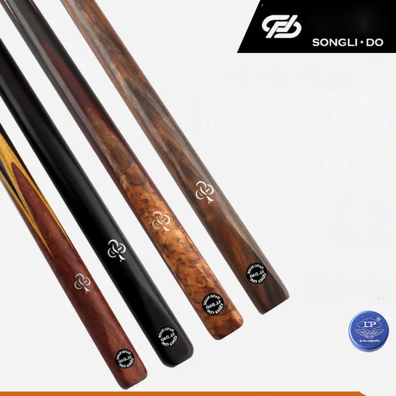 2024 New Arrival SongLiDo Snooker Cue One Piece 10.2-10.5mm Tip Ash Wood Shaft Ebony Handle With Aluminium Alloy Hard Case Set