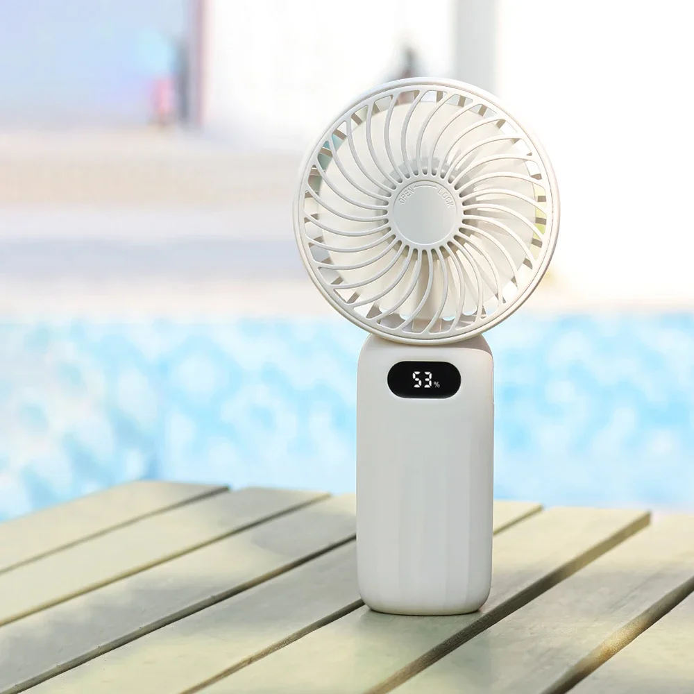 โรงงานแสดงความเร็วแบบพกพามือชาร์จโปรโมชั่นโฆษณาพลาสติกมือถือพัดลม Mini Usb