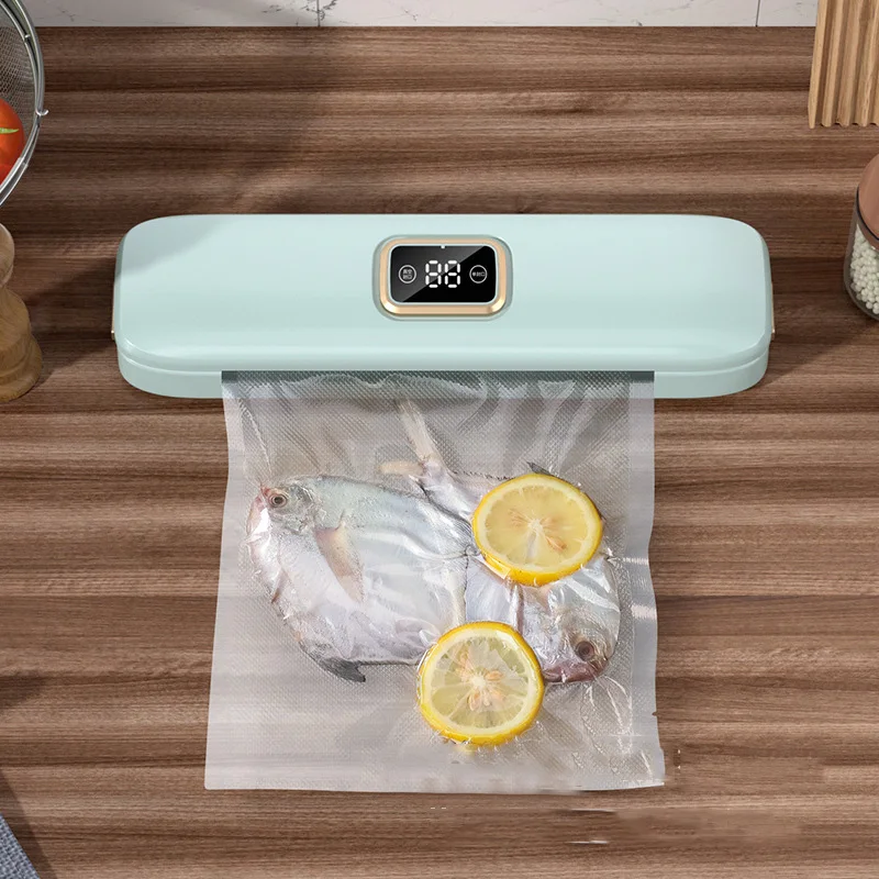 Household Vacuum Sealer 1PC Small Automatic Food Packaging Sealing Dry & Wet Freshness Compressor Sealing Machine