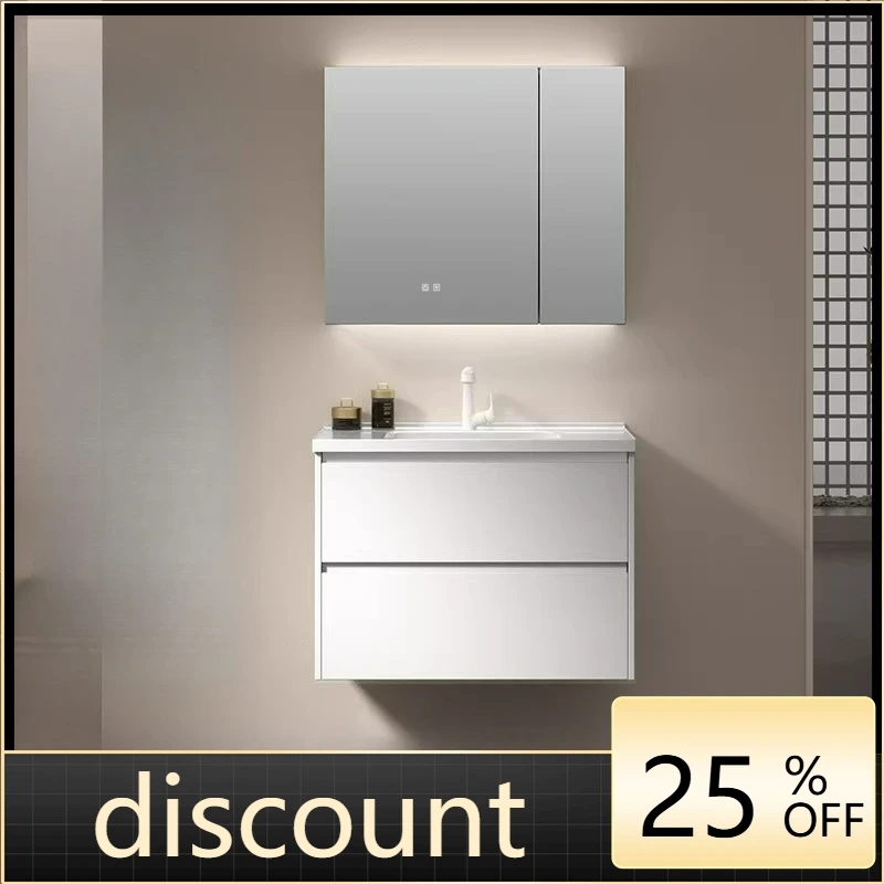 

LTT stainless steel paint wash basin cabinet combination bathroom cabinet ceramic integrated basin bathroom cabinet