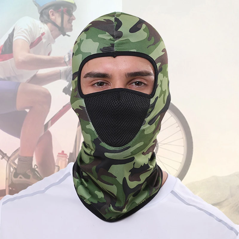 Máscara de protección facial para ciclismo, pasamontañas con protección solar, sombrero para deportes al aire libre, senderismo, casco a prueba de viento, máscaras finas de ciclismo de alta elasticidad