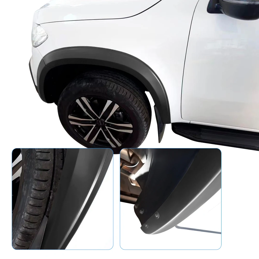 سليم الحاجز مشاعل عجلة قوس حامي لمرسيدس بنز X-class المقصورة المزدوجة 2017-2023 نماذج 4X4 اكسسوارات السيارات 3.6'' #4