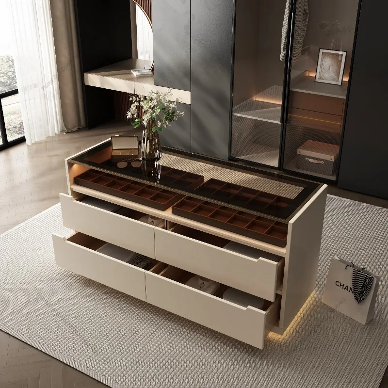 Modern Simple Clothing Store High End Display Cabinet Wall Mounted Island Counter Jewelry Storage Cabinet Office Furniture FYMS
