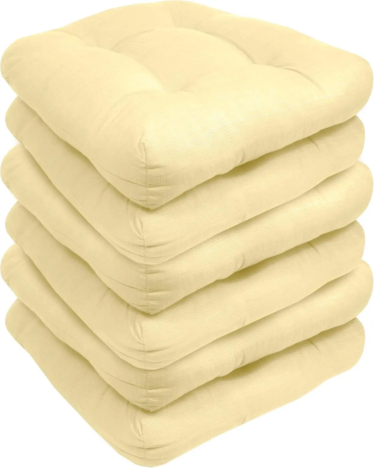 Outdoor Chair Pads Premium Comfortable Thick Fiber Fill Tufted 19