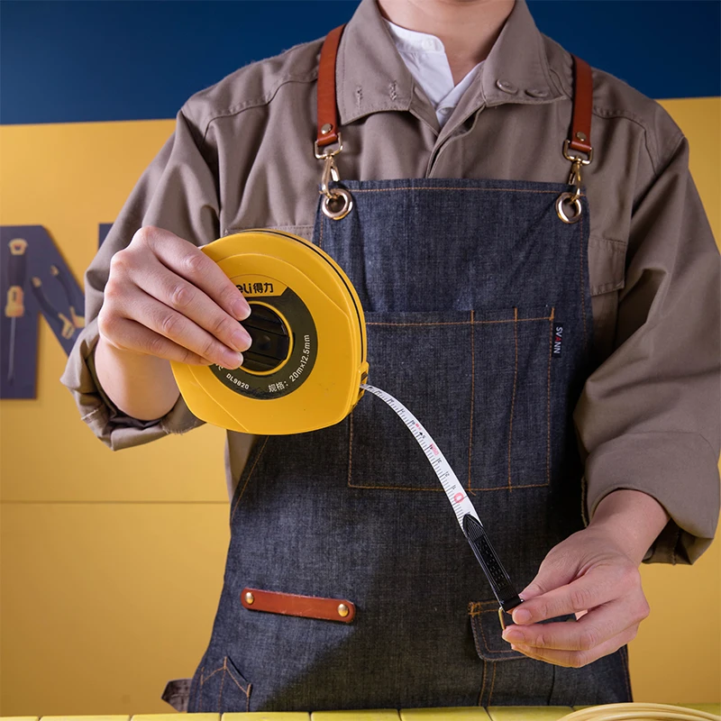 

Высокоточная измерительная лента 10/20/30 м, двусторонняя измерительная лента из волокнистой кожи, для промышленных и домашних портновских инструментов