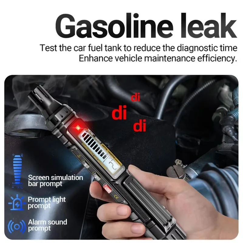 Without battery  ANENG Combustible Gas Detector 50~10000PPM Methane Flammable Alcohol Detection Pen Natural Gas Leakage Detector