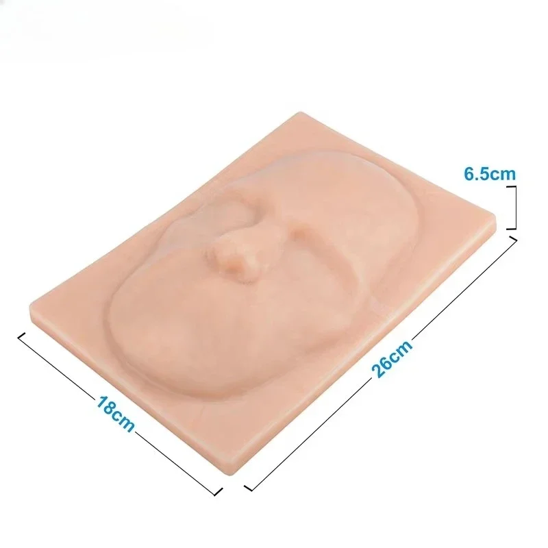 Suture Face Pad and Abdomen Skin Pad for Suture Practice, Silicon Model