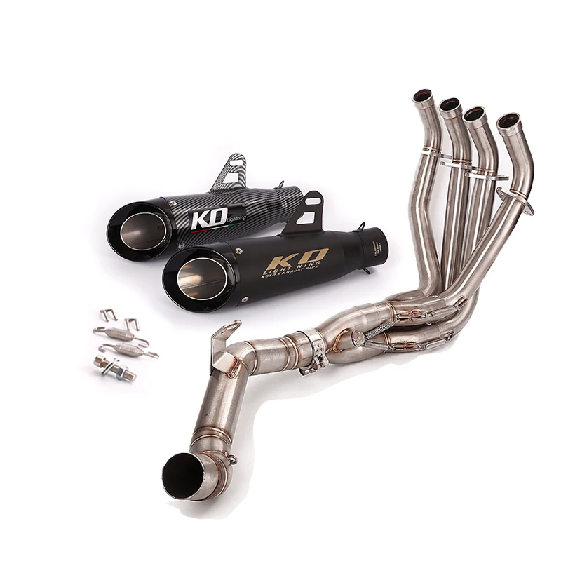 

Header Link Pipe Exhaust System Stainless Steel Muffler Vent Tip Exhaust Front Connect Tube For For Kawasaki Z900 SE Until 2022