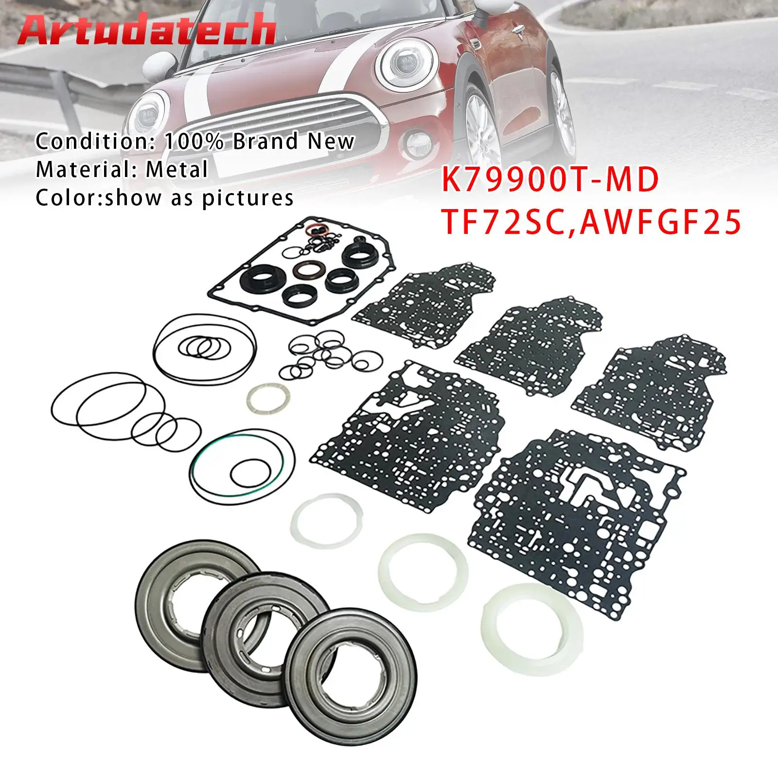 

Artudatech TF72SC комплект для ремонта коробки передач с поршнами для BMW Peugeot Volvo 2013-2016 2017 2018 K79900T-MD AWFGF25