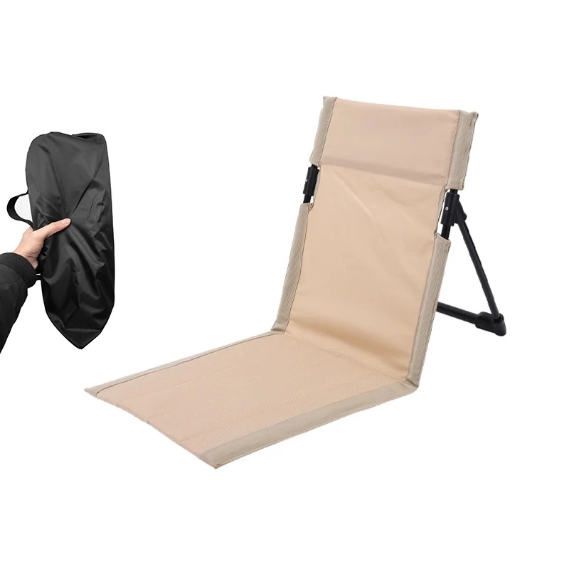 

Lazy Recliner Outdoor Portable Folding Floor Chair with Backrest Camping Chair Beach Chair Suitable for Garden Park Lawn Picnic