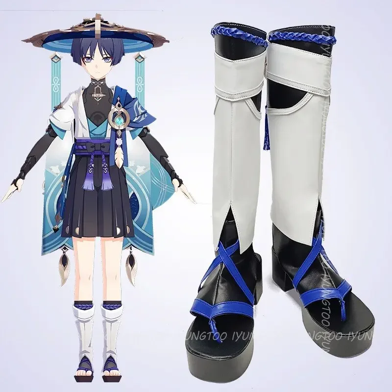 

Genshinimpact Wanderer Персонажи аниме Обувь Обувь для косплея Сапоги Костюм для вечеринки Опора