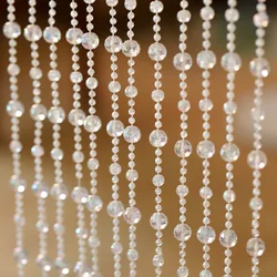 Transparent Acrylic Bead Curtain Fashion Colorful Home Decor Door Curtain Festival Party Stage Background DIY Decoration