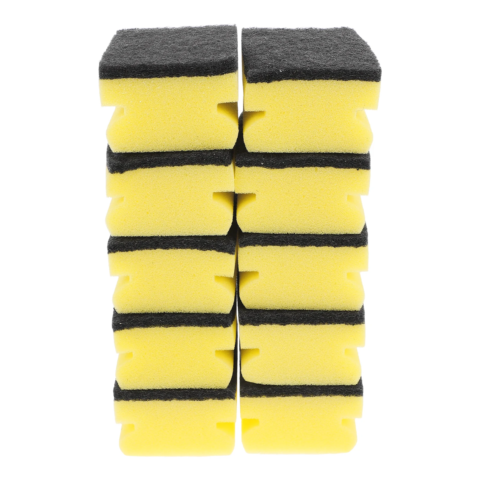 

10Pcs Black High-Density Kitchen Sponges Dishwashing Pads Non-Scratch Cleaning Sponge For Household Use