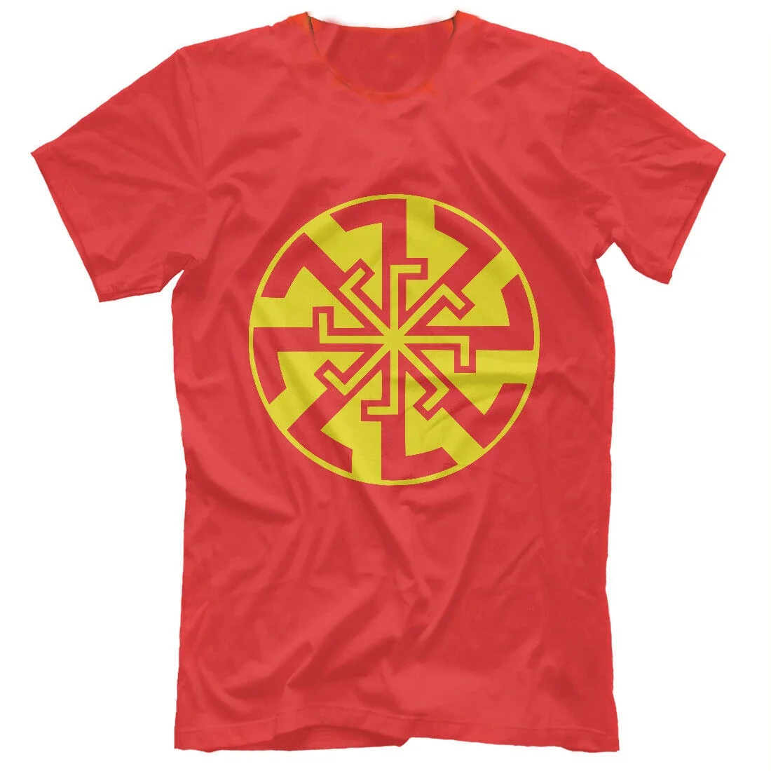 Kolovrat Slavic Sun Wheel Rune T-Shirt. Premium Cotton Short Sleeve O-Neck Mens T Shirt New S-3XL