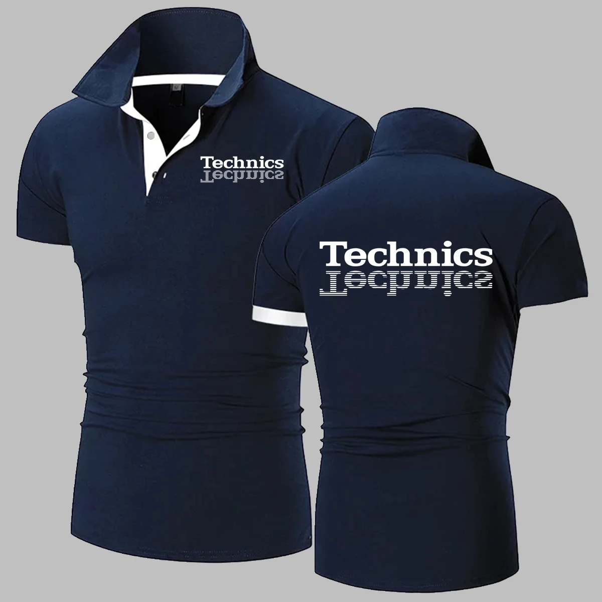 Técnica camisa polo dj 1200 turntable music house techno eletrônico hip hop polos camisas masculinas manga curta polo tshirts
