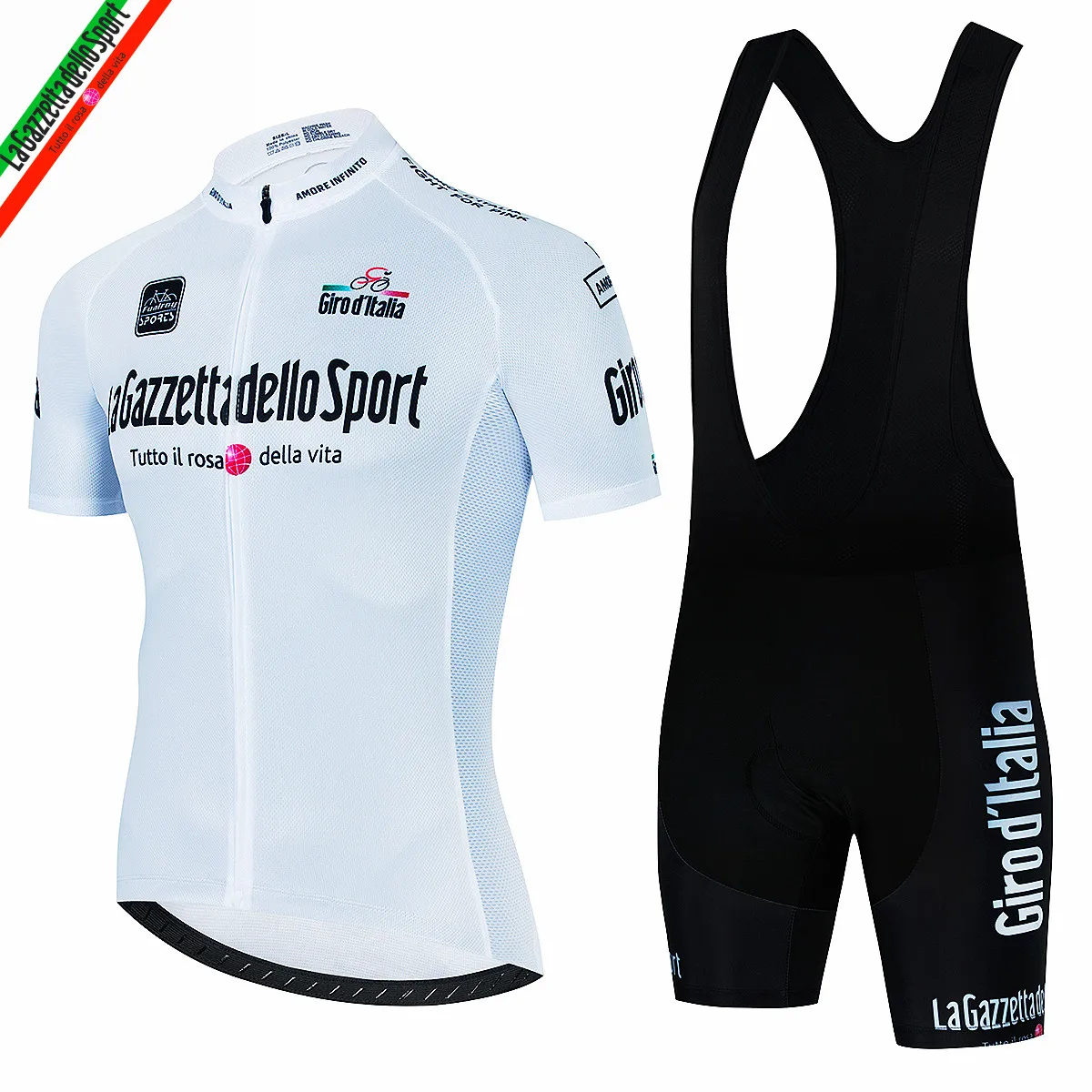 

Tour De Italy D'ITALIA Cycling Jersey Sets Men's Bicycle Short Sleeve Cycling Clothing Bike Maillot Cycling Jersey Bib Shorts